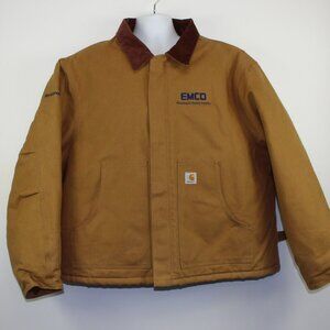 Carhartt Tan Canvas Insulated Winter Jacket Coat (3XL)